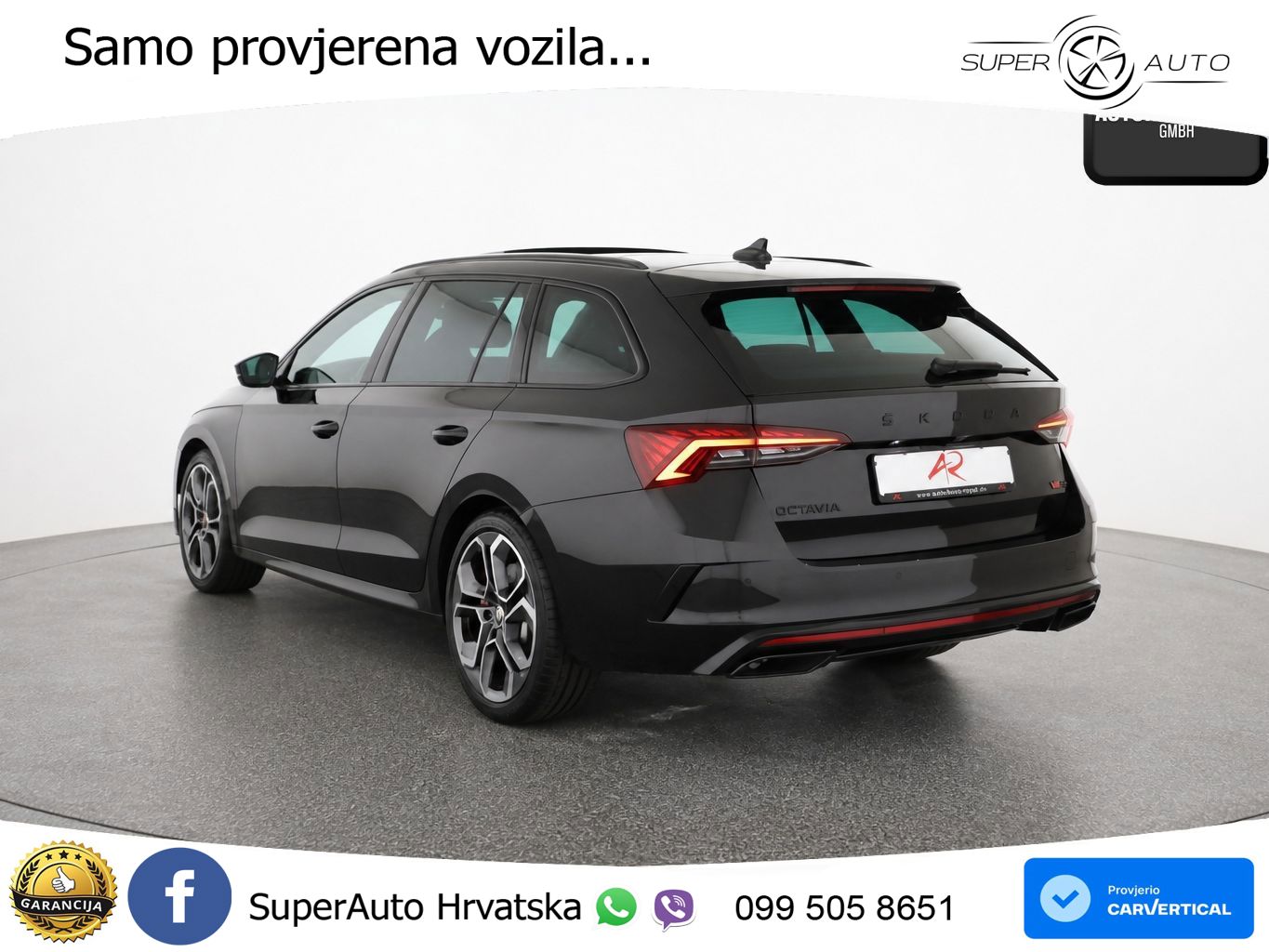 Škoda Octavia Combi RS 2.0 TSI (245 KS) DSG LED+GR SJED+ACC