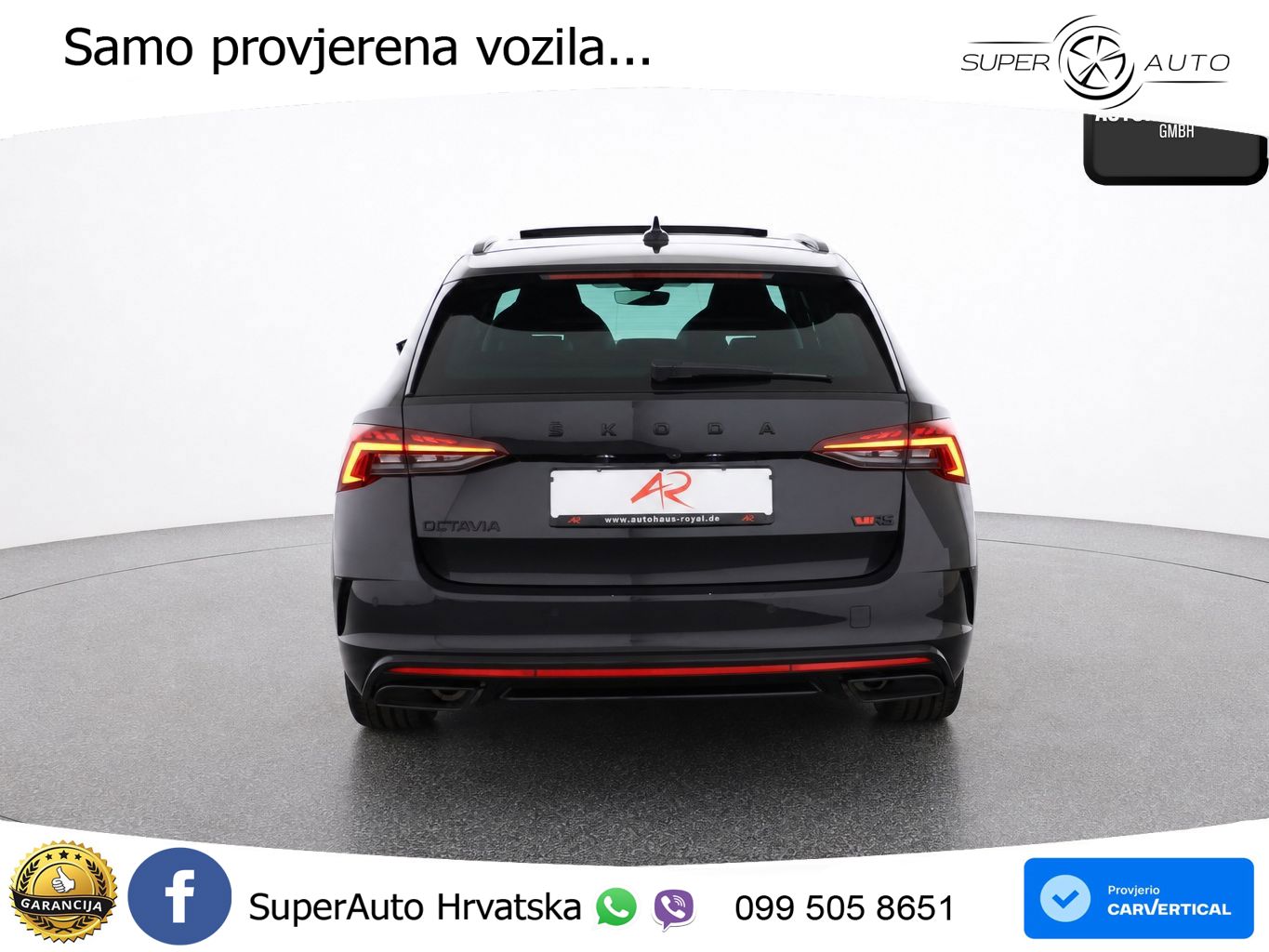 Škoda Octavia Combi RS 2.0 TSI (245 KS) DSG LED+GR SJED+ACC