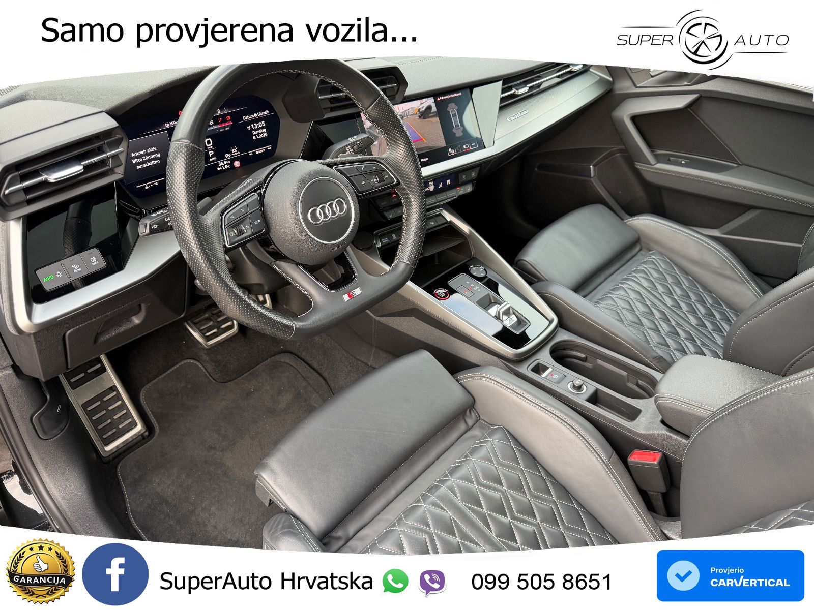 Audi S3 Limuzina 2.0 TFSI (310 KS) quattro S tronic MATRIX+GR SJED+KAM