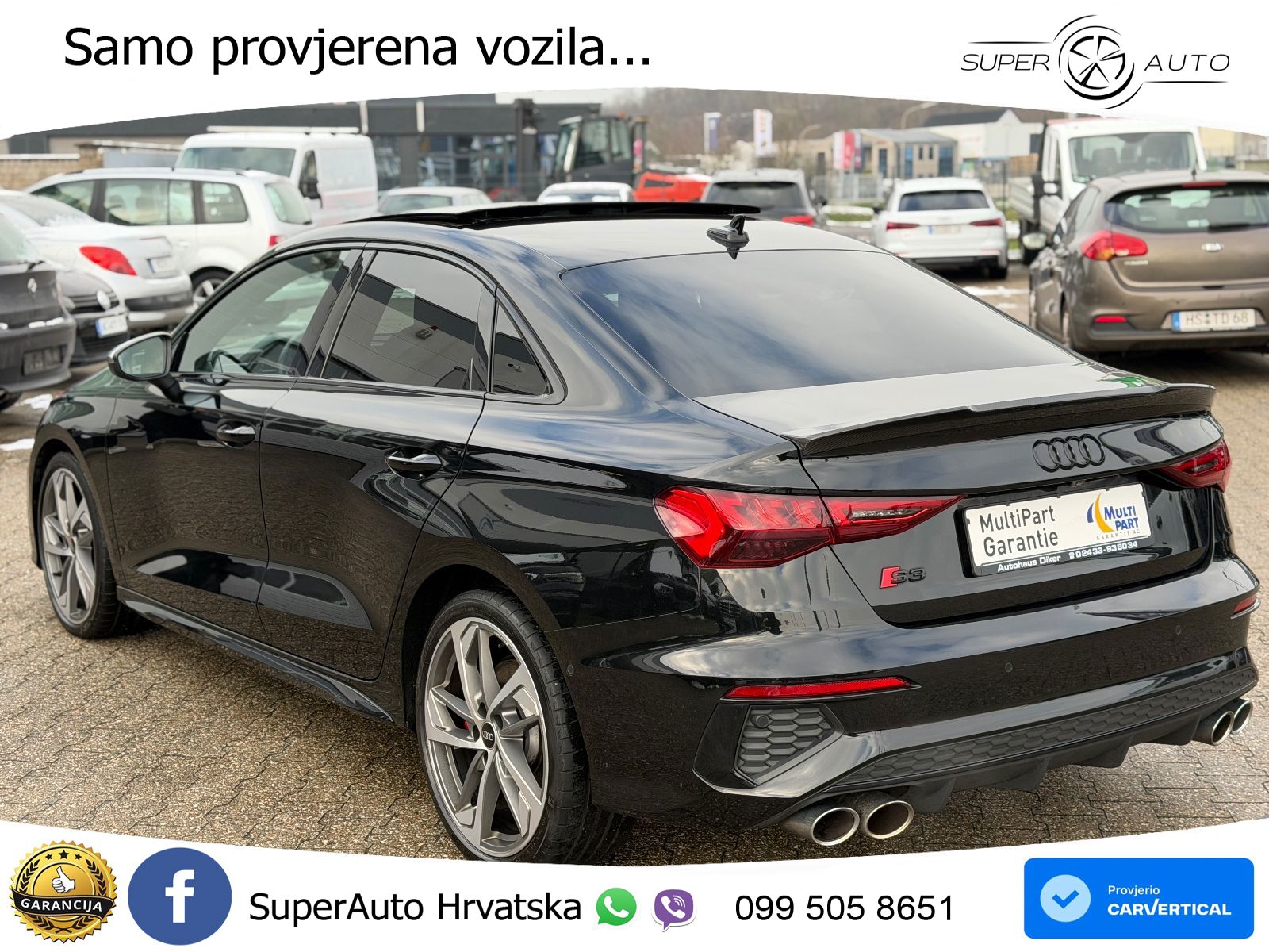 Audi S3 Limuzina 2.0 TFSI (310 KS) quattro S tronic MATRIX+GR SJED+KAM