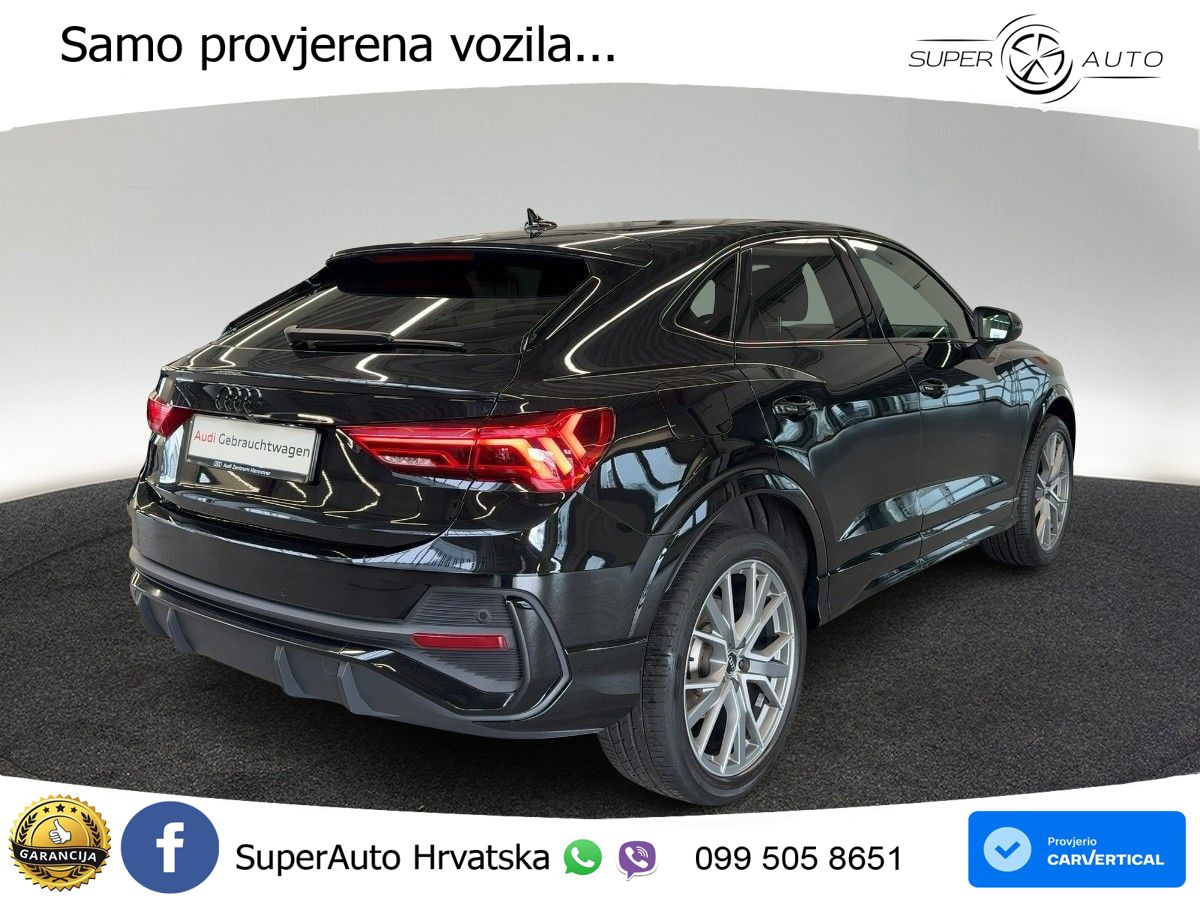 Audi Q3 II Sportback 40 TFSI (190 KS) quattro S tronic S line LED+GR SJED+ACC