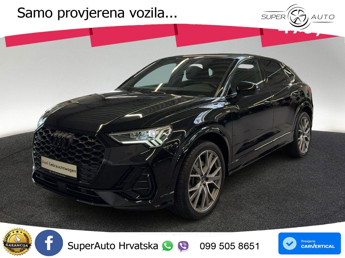Audi Q3 II Sportback 40 TFSI (190 KS) quattro S tronic S line LED+GR SJED+ACC