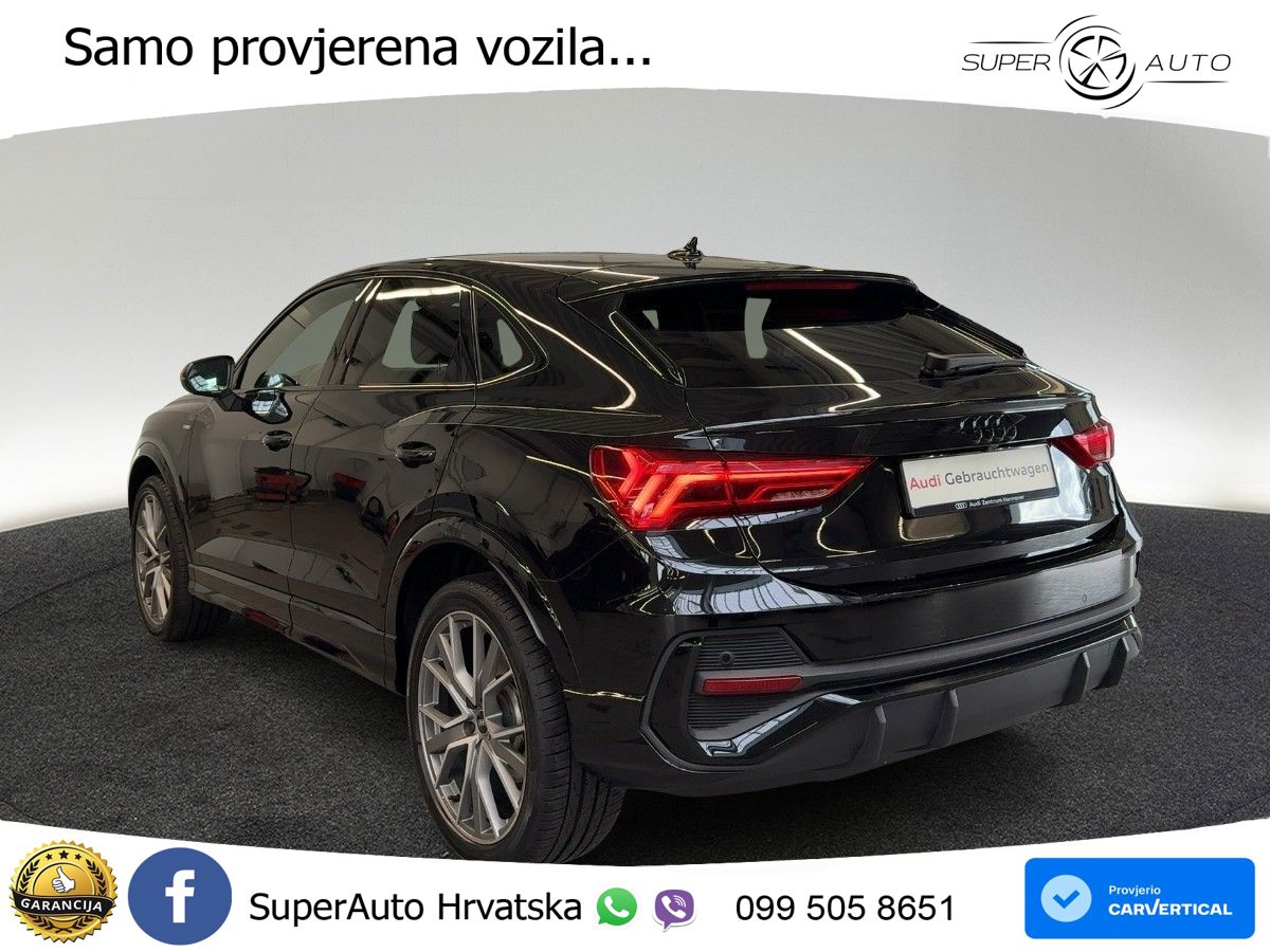 Audi Q3 II Sportback 40 TFSI (190 KS) quattro S tronic S line LED+GR SJED+ACC