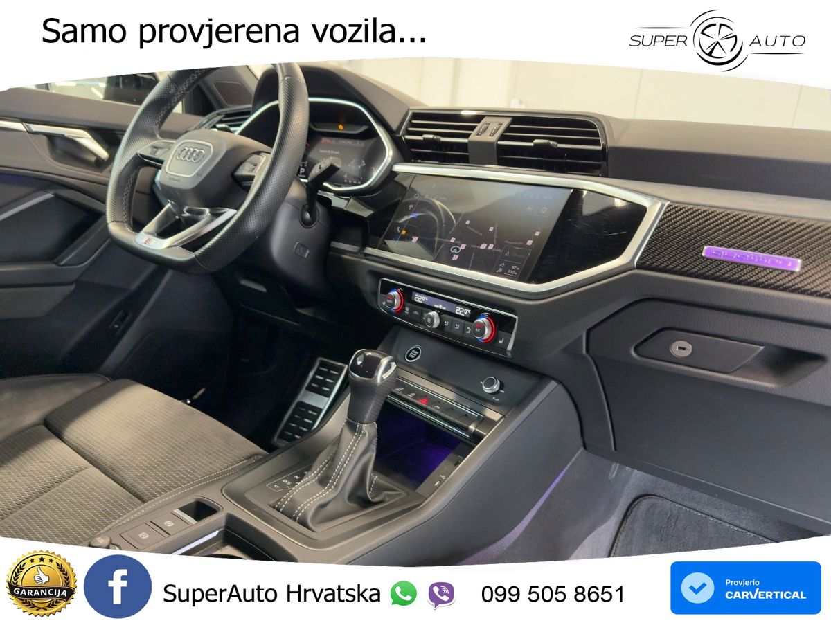 Audi Q3 II Sportback 40 TFSI (190 KS) quattro S tronic S line LED+GR SJED+ACC