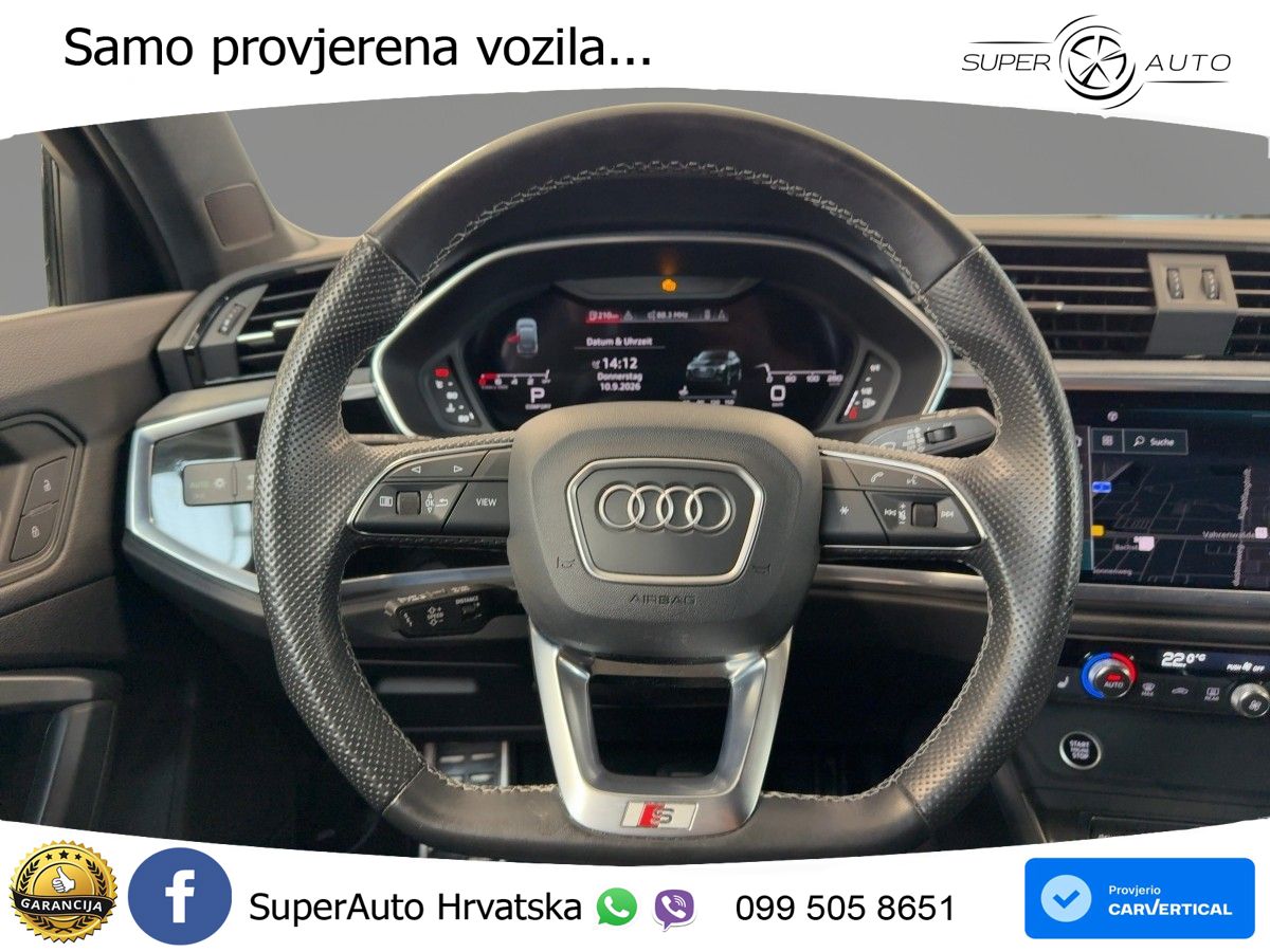 Audi Q3 II Sportback 40 TFSI (190 KS) quattro S tronic S line LED+GR SJED+ACC