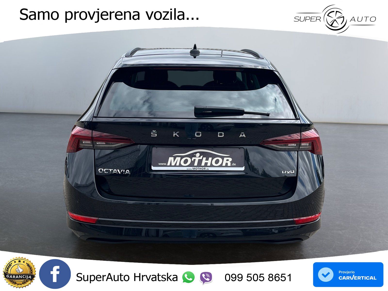 Škoda Octavia Combi 2.0 TDI (150 KS) 4x4 DSG LED+GR SJED+ACC