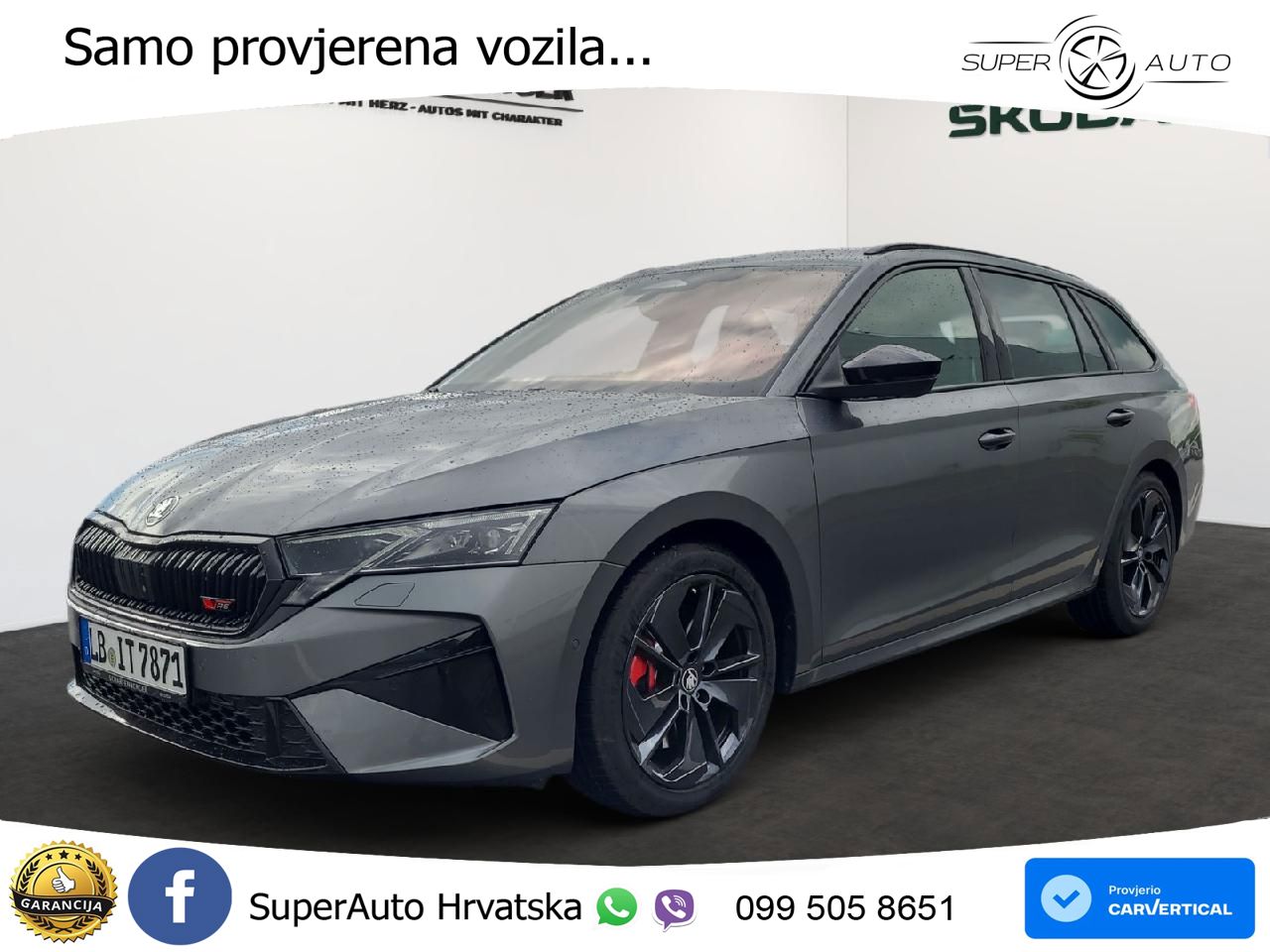 Škoda Octavia Combi RS 2.0 TSI (265 KS) DSG MATRIX+GR SJED+KAM