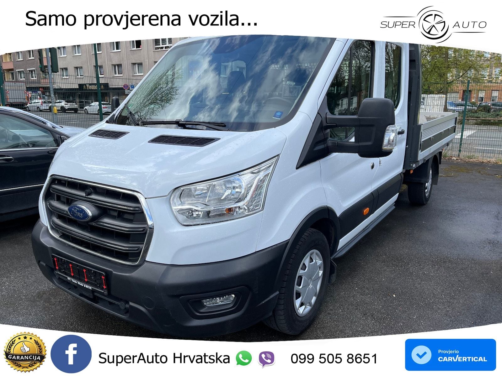 Ford Transit DOKA-Pritsche extra lang 7-Sitzer KLIMA! 170 KS