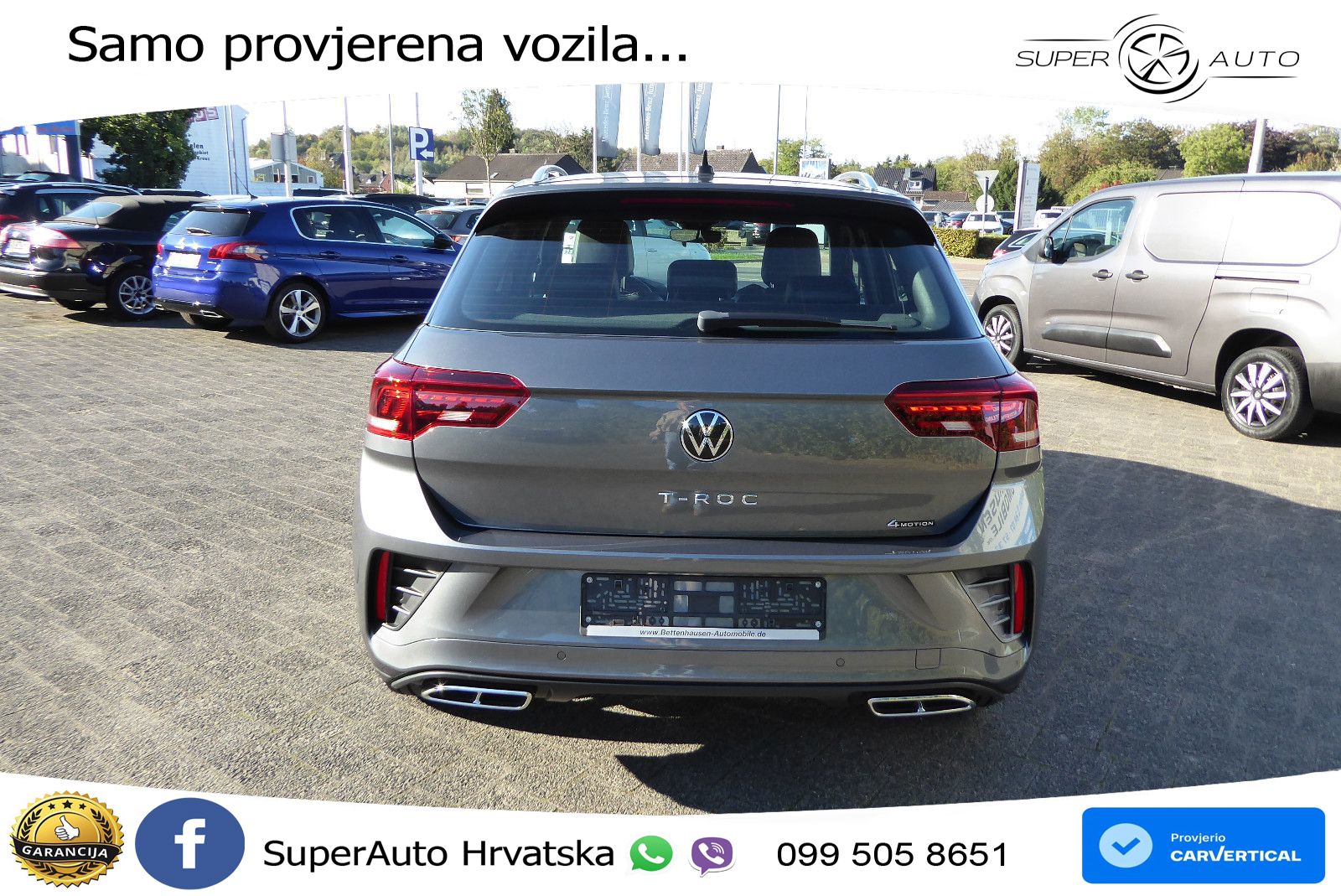 Volkswagen T-Roc 2.0 TSI (190 KS) 4M DSG R-Line LED+GR SJED+ACC