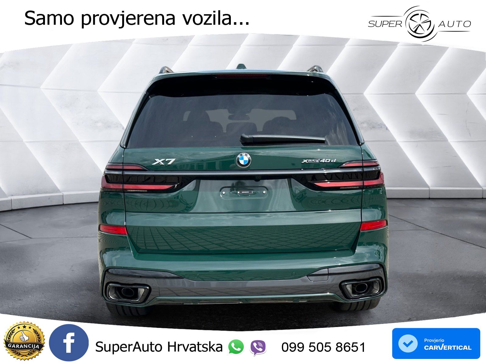 BMW X7 40d (352 KS) xDrive Steptronic M Sport ZRAČNI+ACC+GR SJED+KAM+PANO