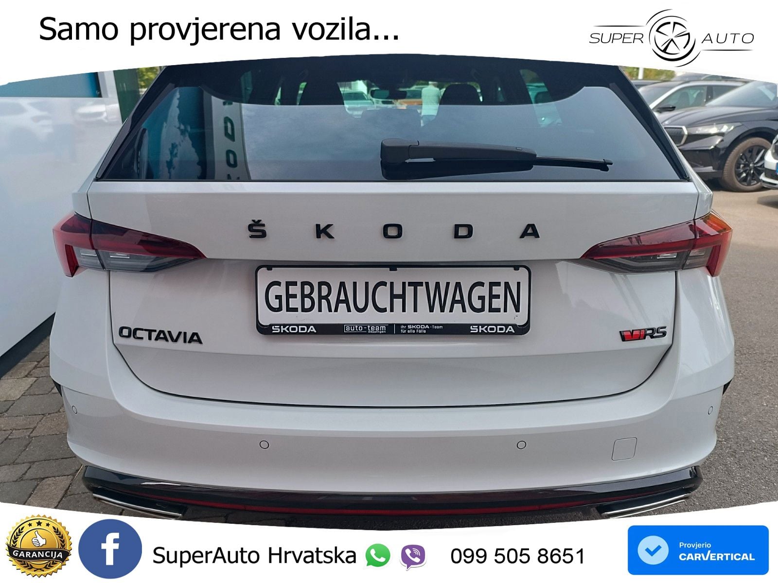 Škoda Octavia Combi RS 2.0 TDI (200 KS) DSG LED+GR SJED+ACC