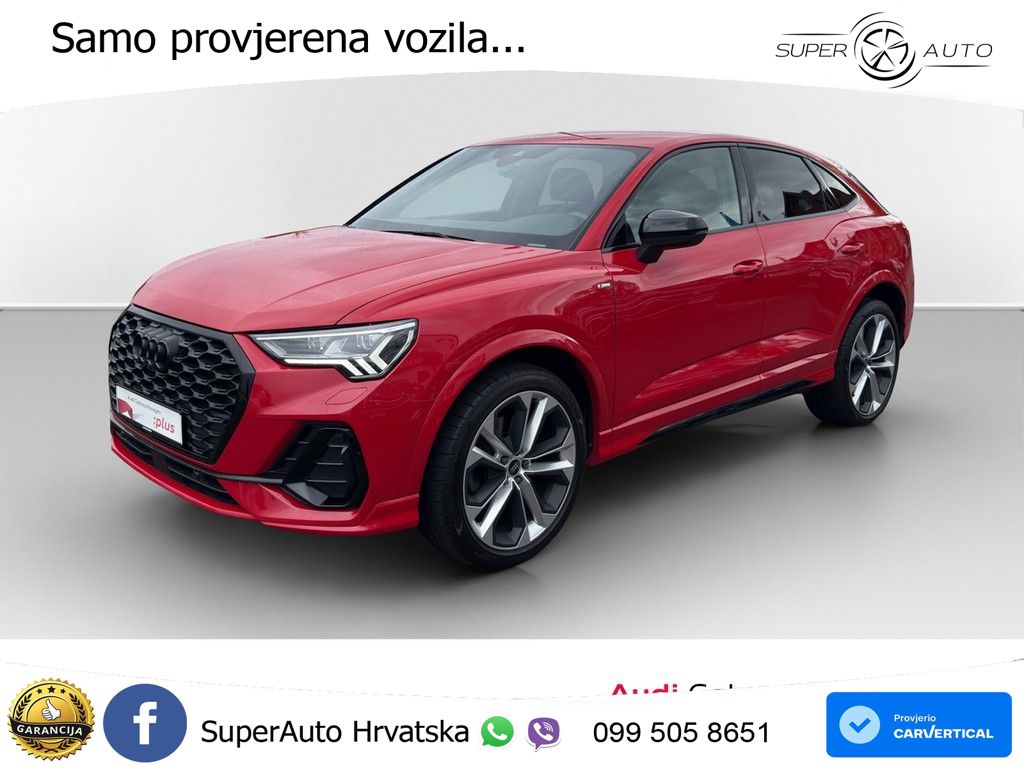 Audi Q3 Sportback 40 TDI (200 KS) quattro S tronic S line LED+GR SJED+ACC