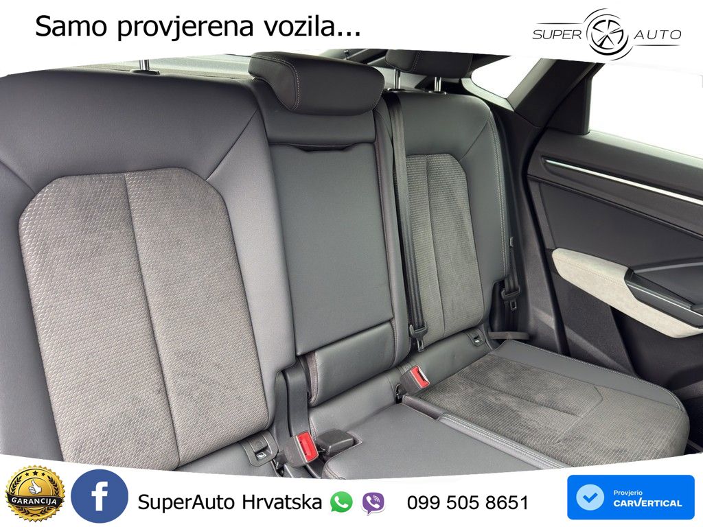 Audi Q3 Sportback 40 TDI (200 KS) quattro S tronic S line LED+GR SJED+ACC