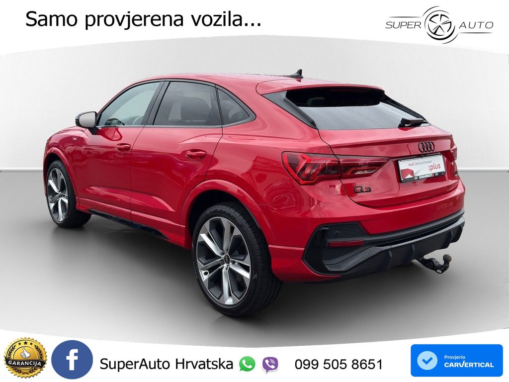 Audi Q3 Sportback 40 TDI (200 KS) quattro S tronic S line LED+GR SJED+ACC