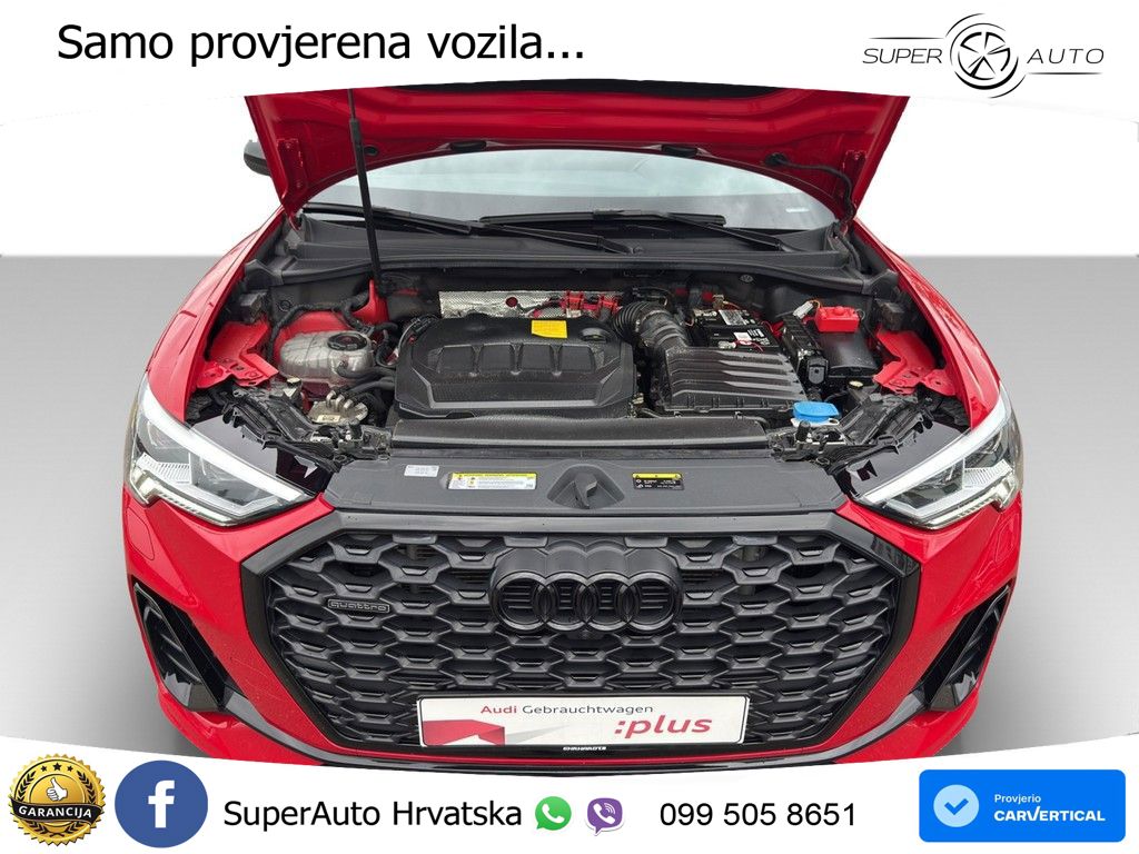 Audi Q3 Sportback 40 TDI (200 KS) quattro S tronic S line LED+GR SJED+ACC