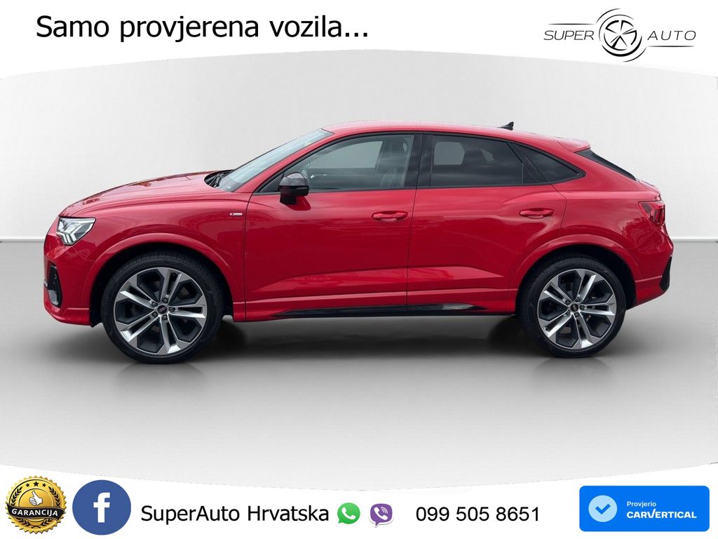 Audi Q3 Sportback 40 TDI (200 KS) quattro S tronic S line LED+GR SJED+ACC