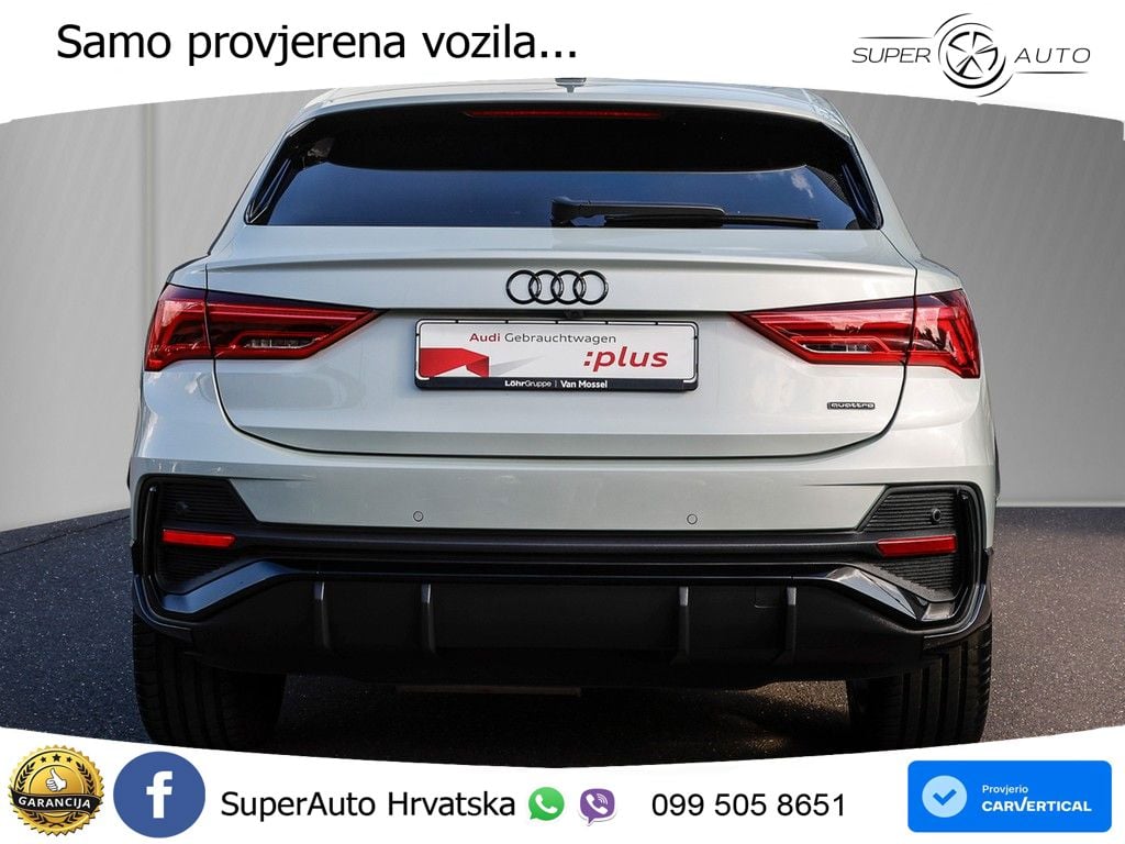 Audi Q3 Sportback 40 TDI (200 KS) quattro S tronic S line MATRIX+GR SJED+KAM