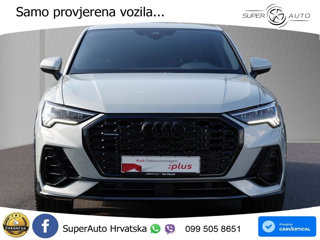 Audi Q3 Sportback 40 TDI (200 KS) quattro S tronic S line MATRIX+GR SJED+KAM
