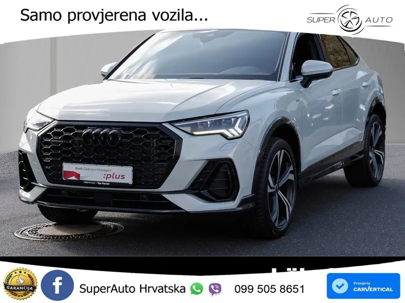Audi Q3 Sportback 40 TDI (200 KS) quattro S tronic S line MATRIX+GR SJED+KAM