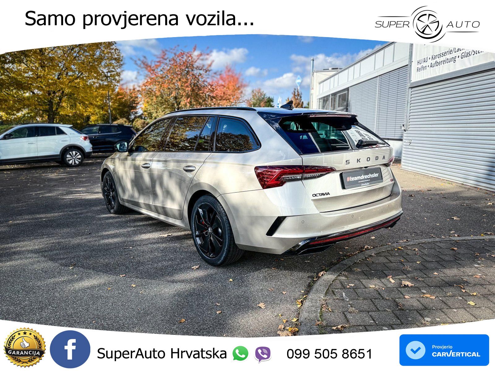 Škoda Octavia Combi RS 2.0 TSI (265 KS) DSG MATRIX+GR SJED+KAM