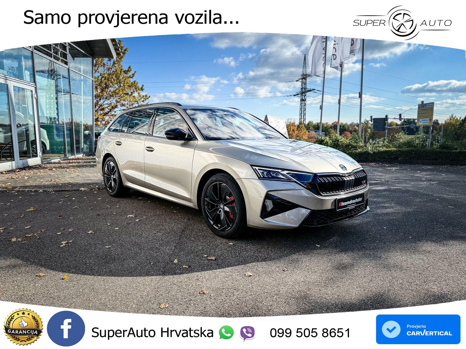 Škoda Octavia Combi RS 2.0 TSI (265 KS) DSG MATRIX+GR SJED+KAM