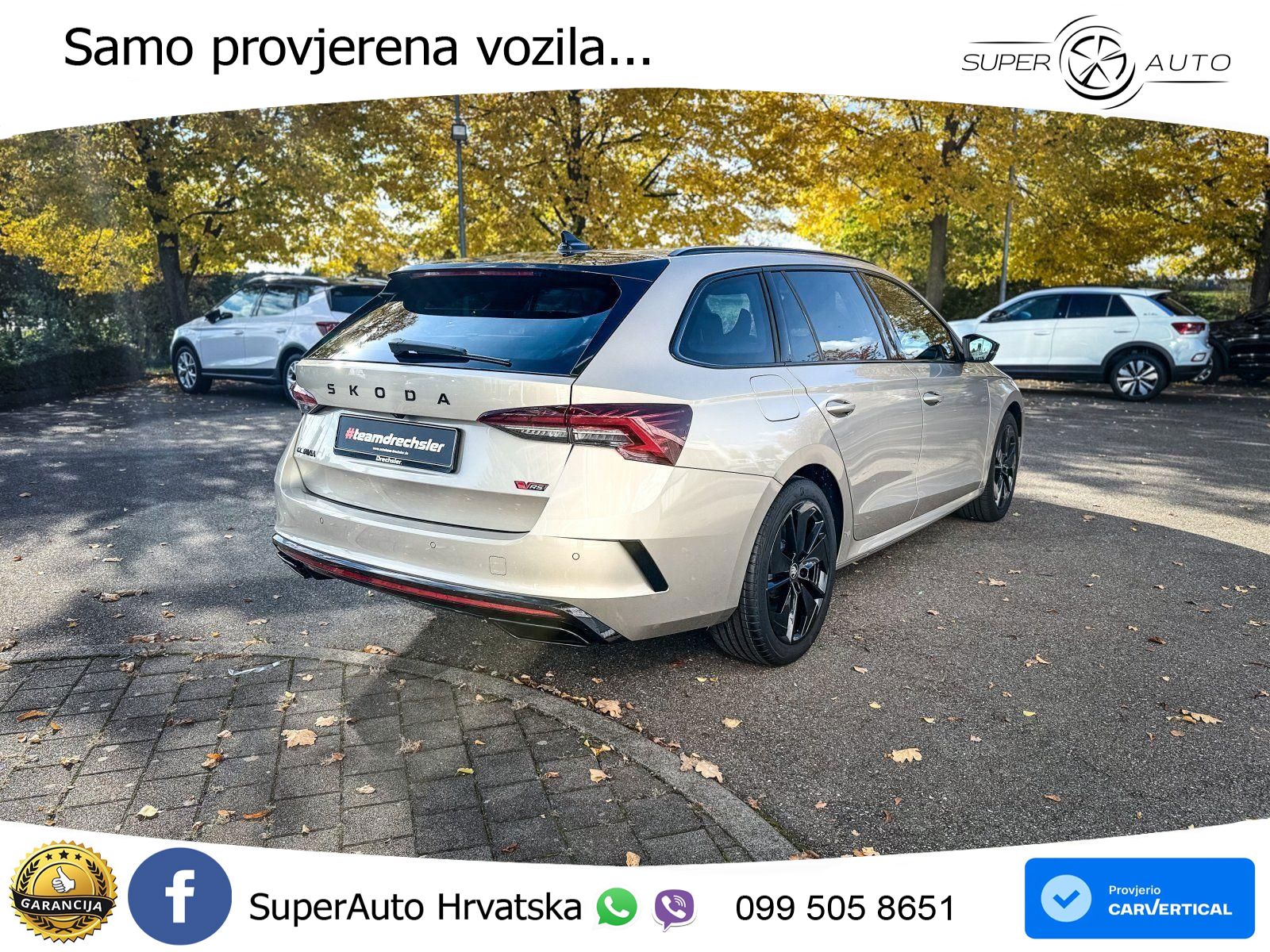 Škoda Octavia Combi RS 2.0 TSI (265 KS) DSG MATRIX+GR SJED+KAM