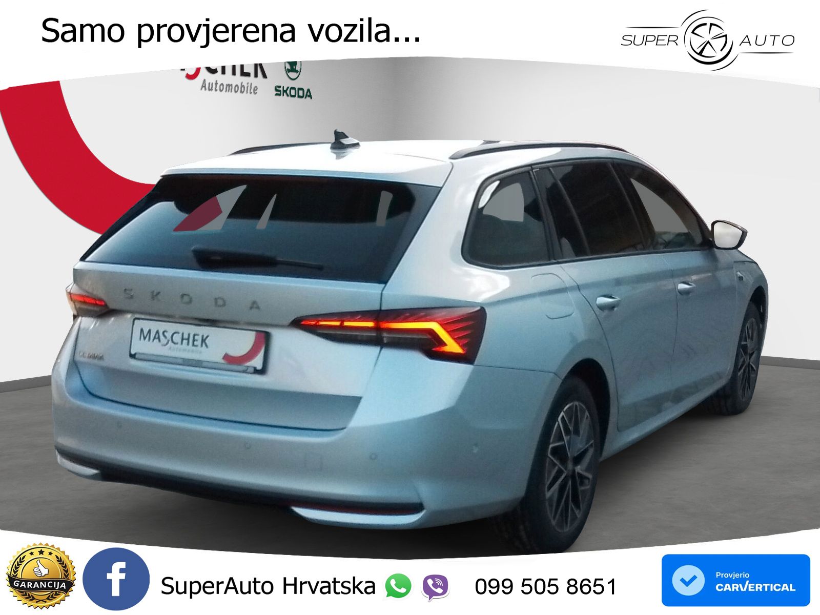 Škoda Octavia Combi 2.0 TDI (150 KS) DSG LED+GR SJED+ACC