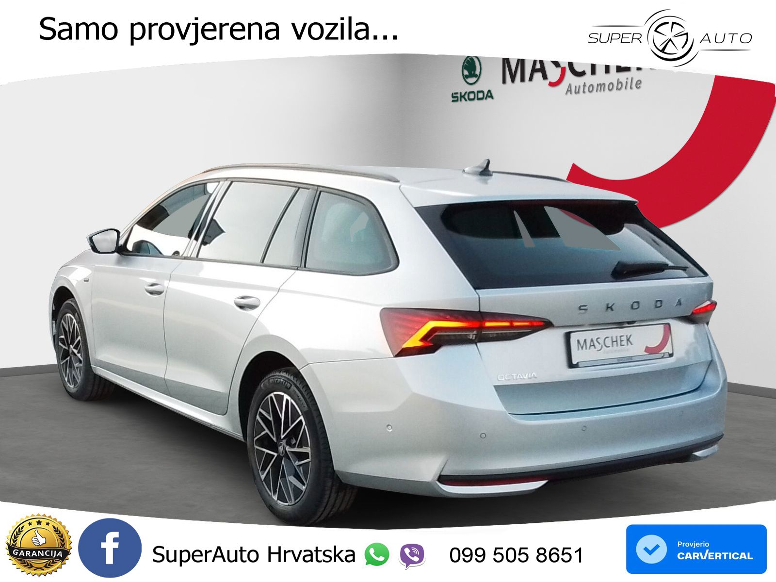 Škoda Octavia Combi 2.0 TDI (150 KS) DSG LED+GR SJED+ACC