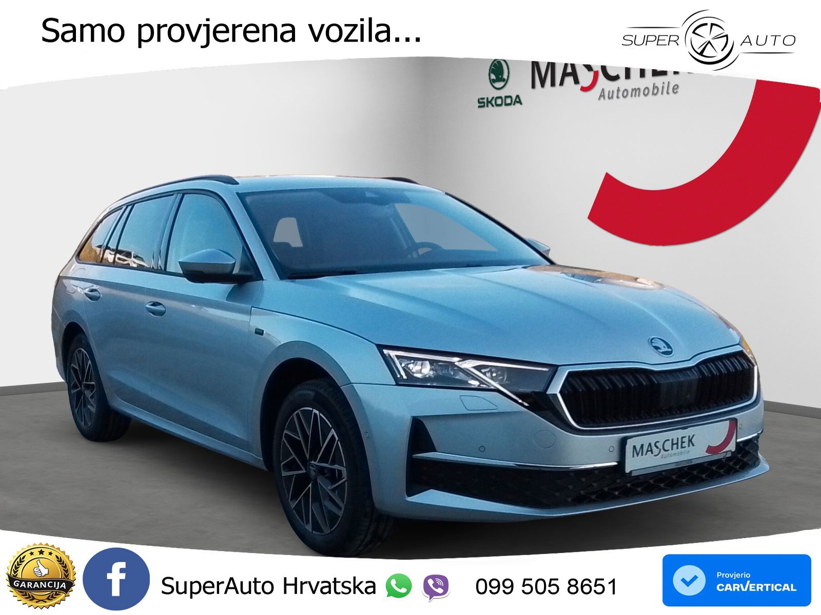 Škoda Octavia Combi 2.0 TDI (150 KS) DSG LED+GR SJED+ACC