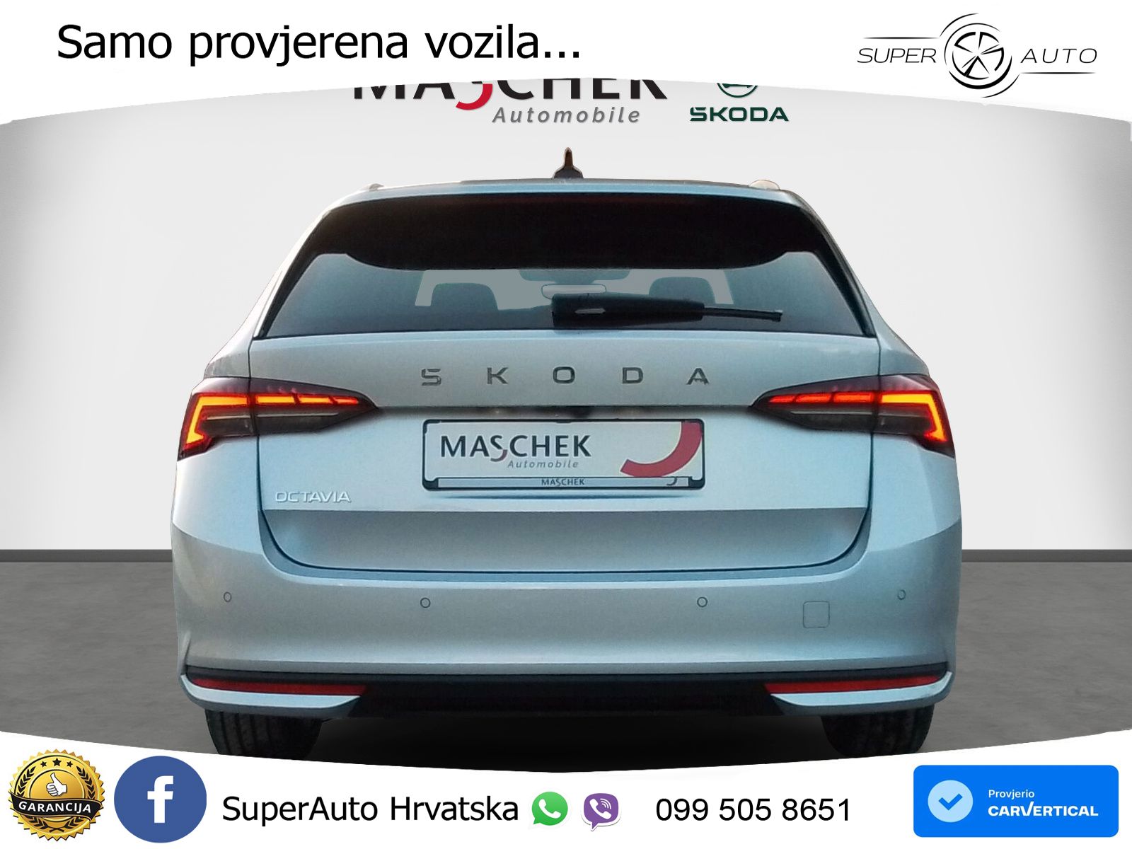 Škoda Octavia Combi 2.0 TDI (150 KS) DSG LED+GR SJED+ACC