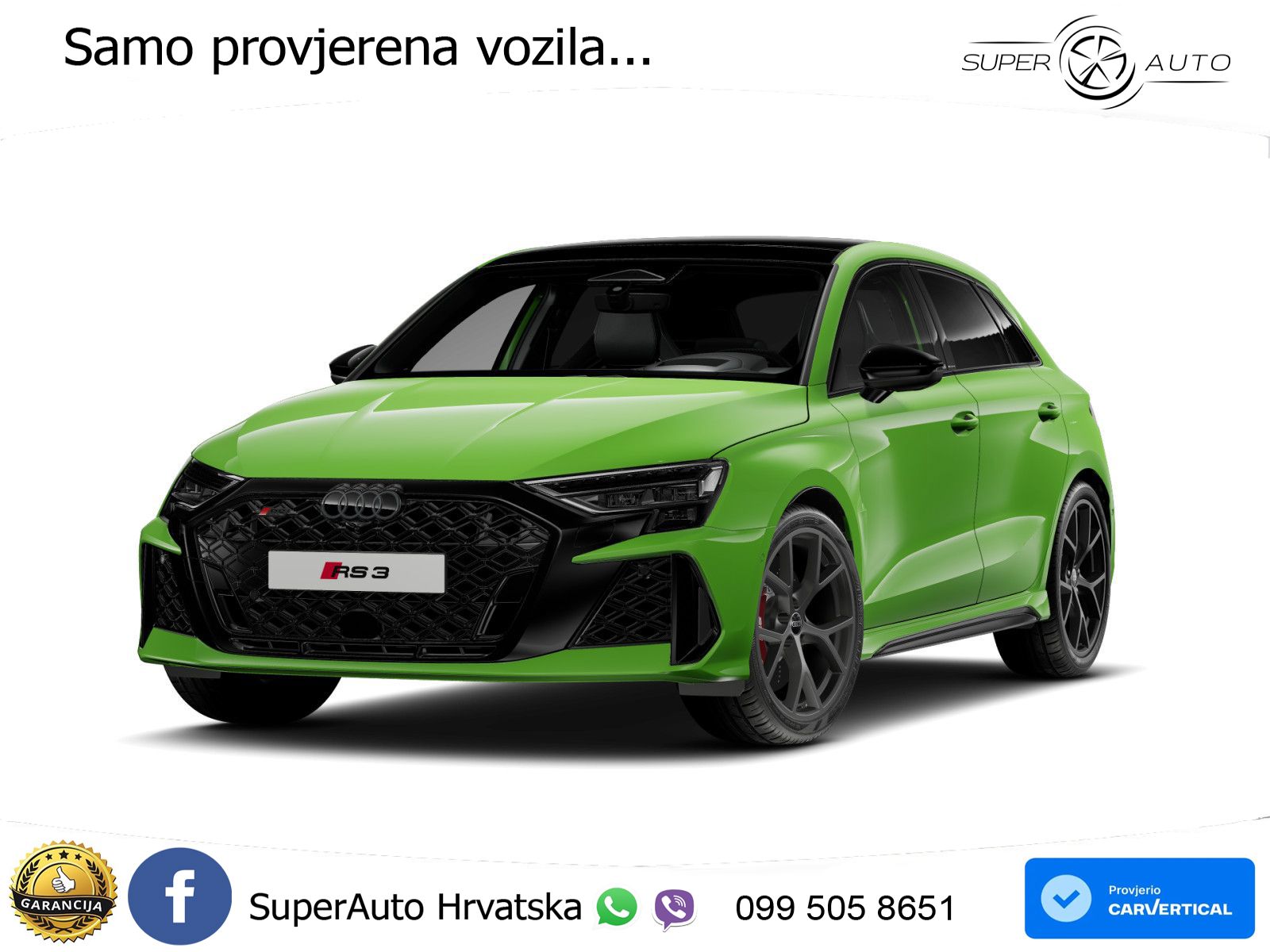 Audi RS3 Sedan 2.5 TFSI (400 KS) quattro S tronic MATRIX+GR SJED+KAM