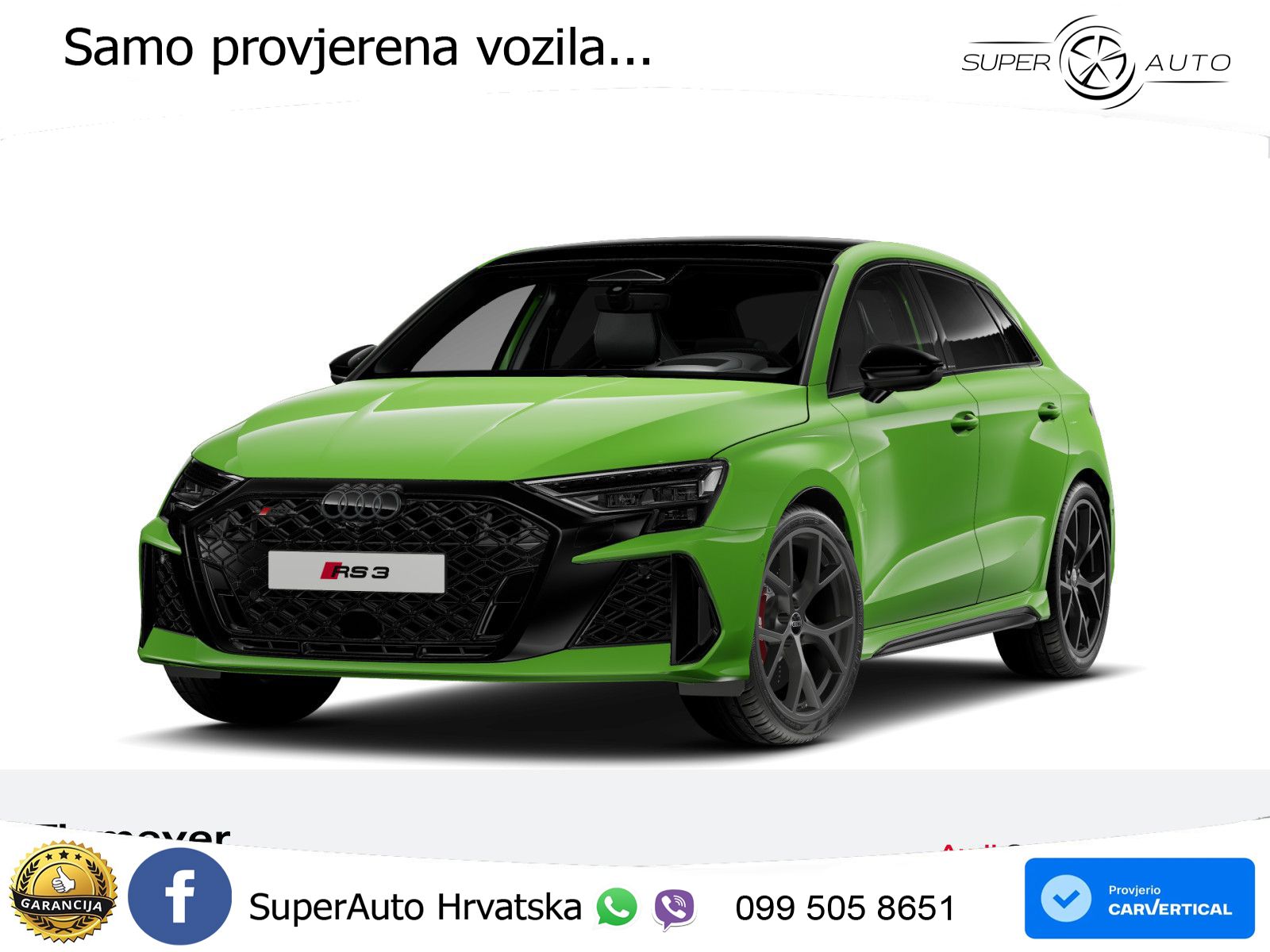 Audi RS3 Sedan 2.5 TFSI (400 KS) quattro S tronic MATRIX+GR SJED+KAM