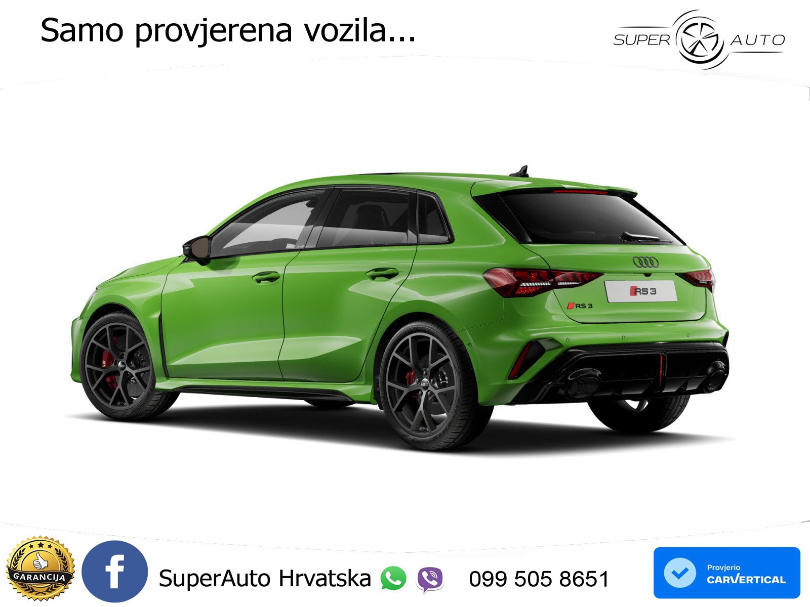Audi RS3 Sedan 2.5 TFSI (400 KS) quattro S tronic MATRIX+GR SJED+KAM