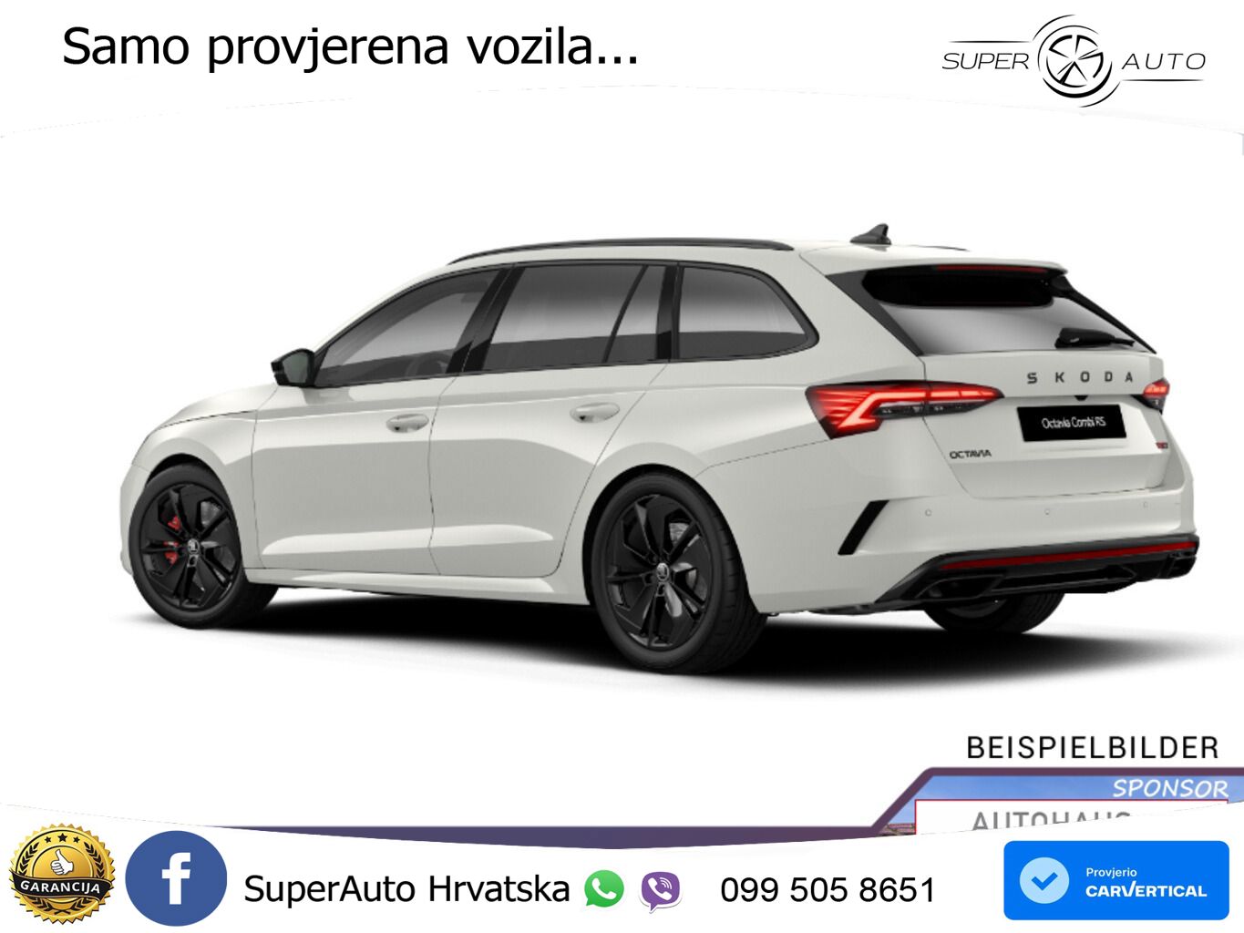 Škoda Octavia Combi RS 2.0 TSI (265 KS) DSG MATRIX+GR SJED+KAM