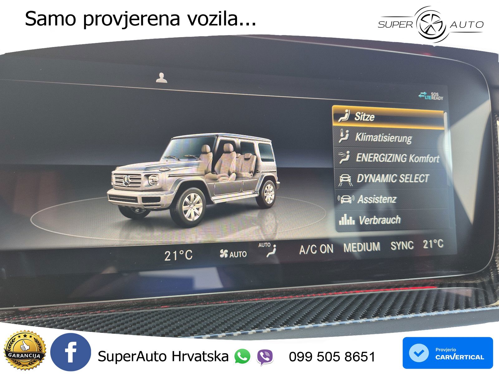 Mercedes G 500 Long V8 (422 KS) 4MATIC 9G-TRONIC AMG LED+GR SJED+ACC