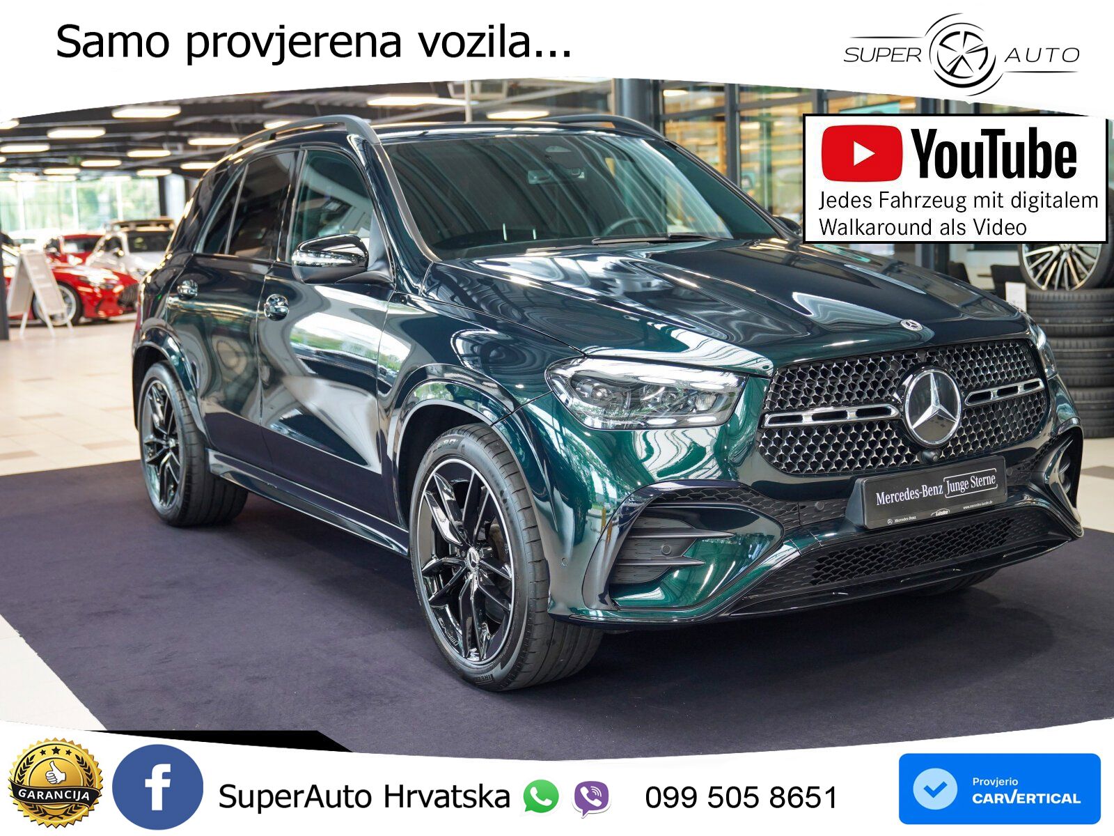 Mercedes GLE 450d (367 KS) EQ Boost 4MATIC 9G-TRONIC AMG ZRAČNI+ACC+GR SJED+KAM
