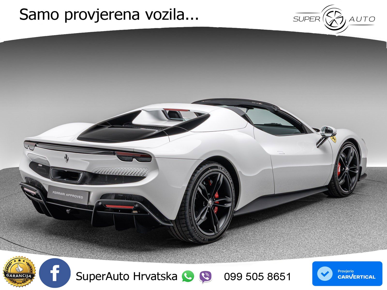 Ferrari 296 GTS 3.0 V6 (830 KS) F1 DCT LED+ACC