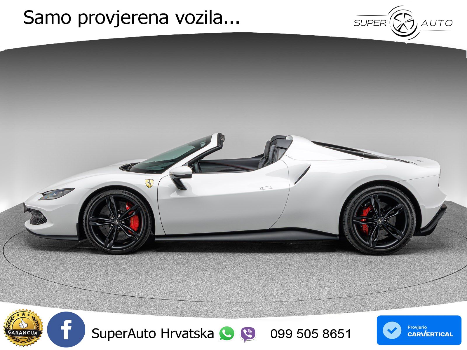 Ferrari 296 GTS 3.0 V6 (830 KS) F1 DCT LED+ACC