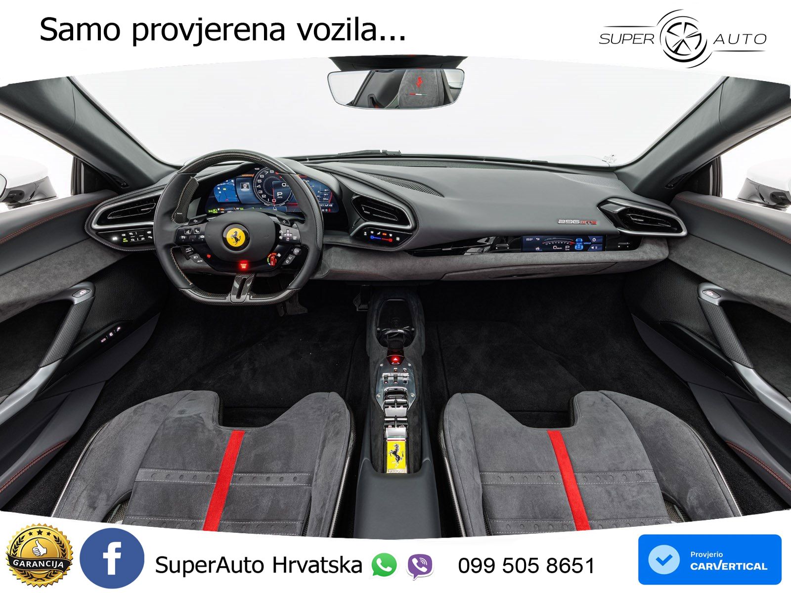 Ferrari 296 GTS 3.0 V6 (830 KS) F1 DCT LED+ACC