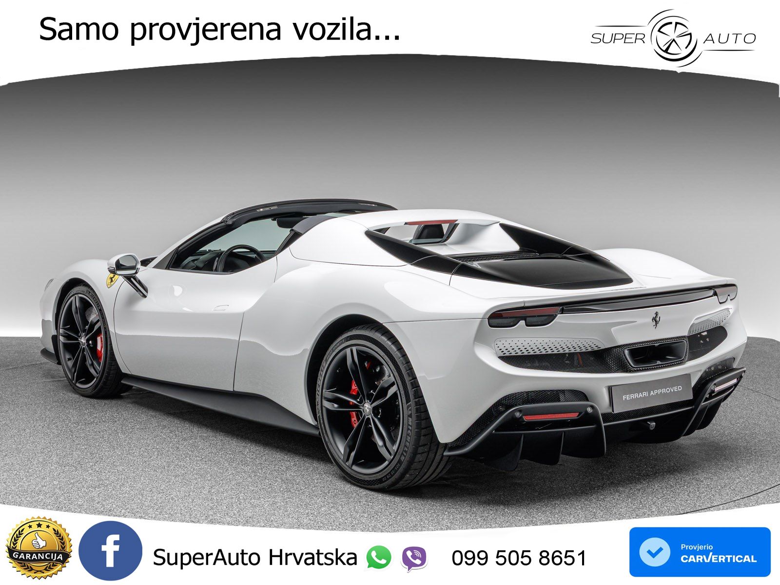 Ferrari 296 GTS 3.0 V6 (830 KS) F1 DCT LED+ACC