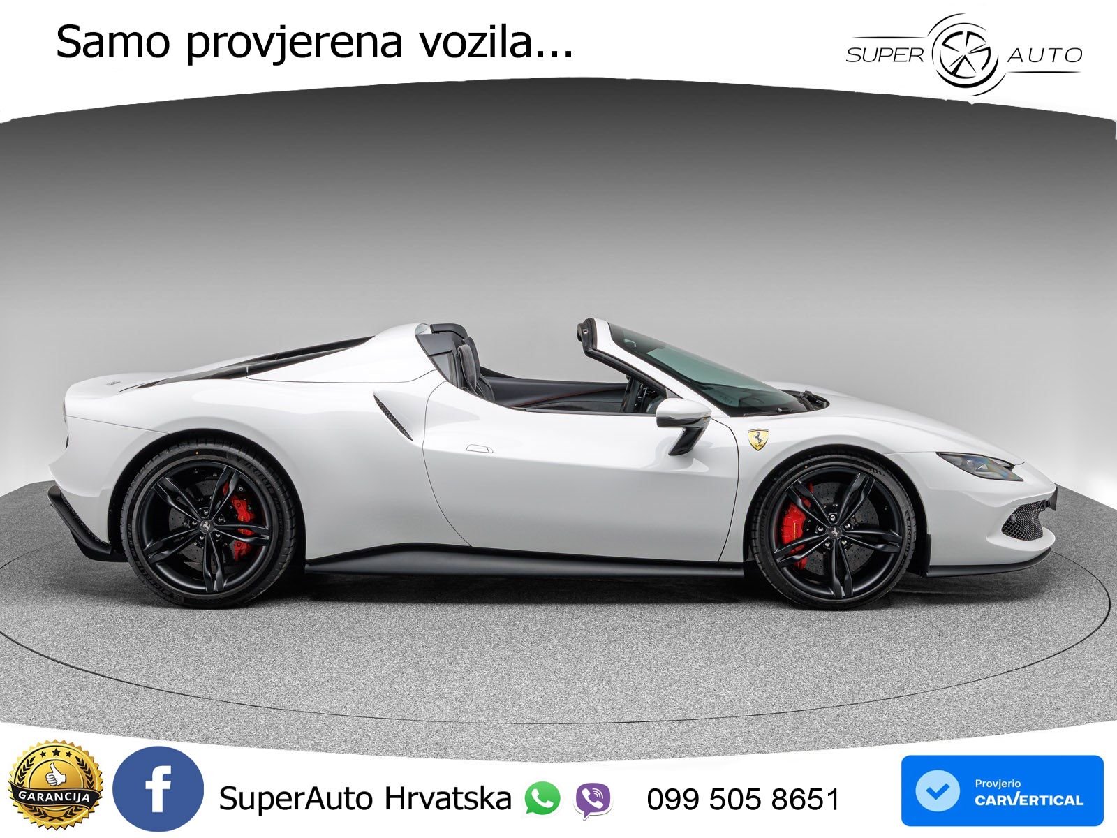 Ferrari 296 GTS 3.0 V6 (830 KS) F1 DCT LED+ACC