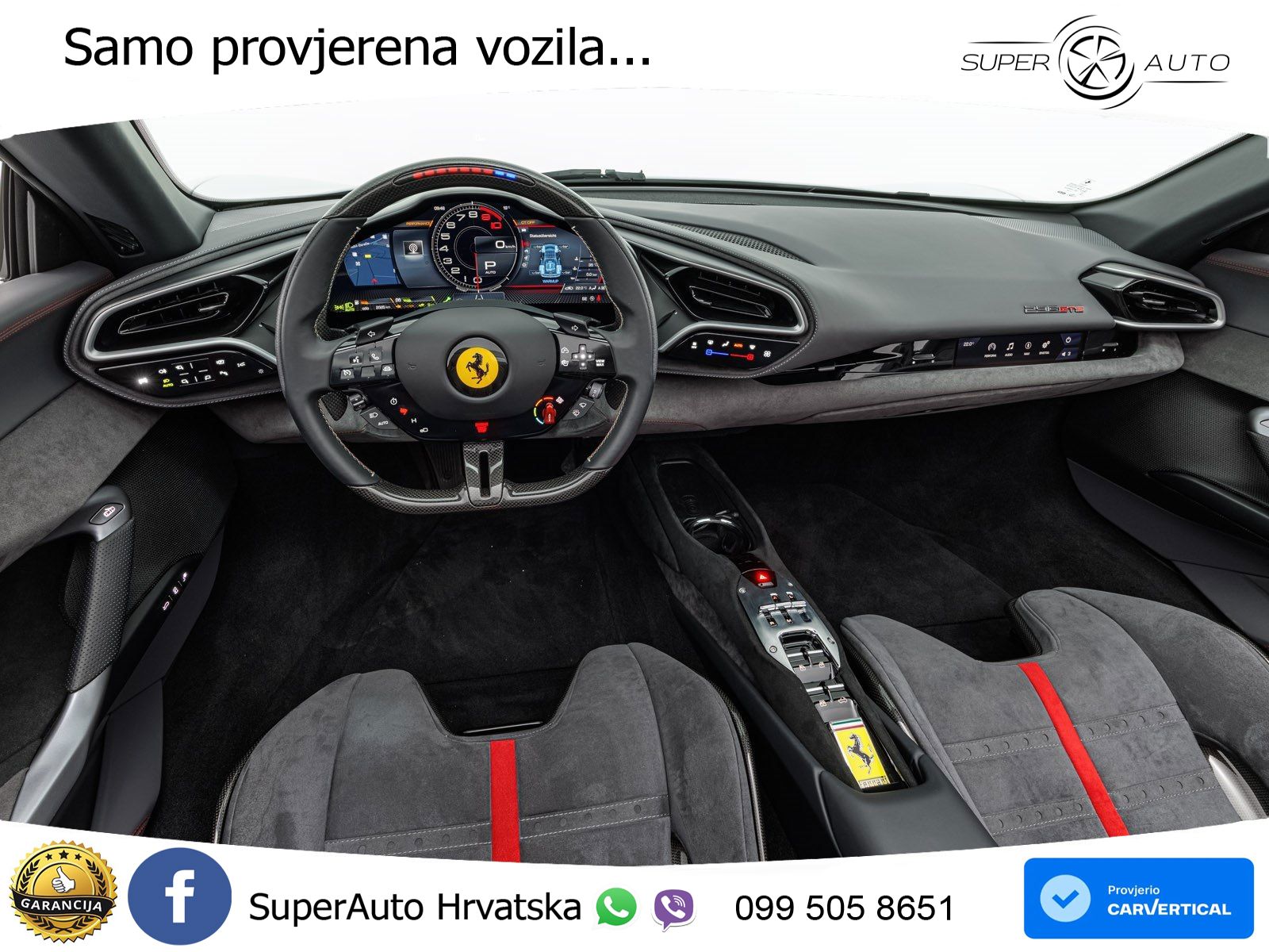 Ferrari 296 GTS 3.0 V6 (830 KS) F1 DCT LED+ACC