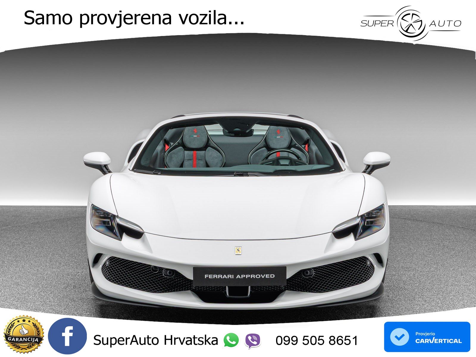 Ferrari 296 GTS 3.0 V6 (830 KS) F1 DCT LED+ACC