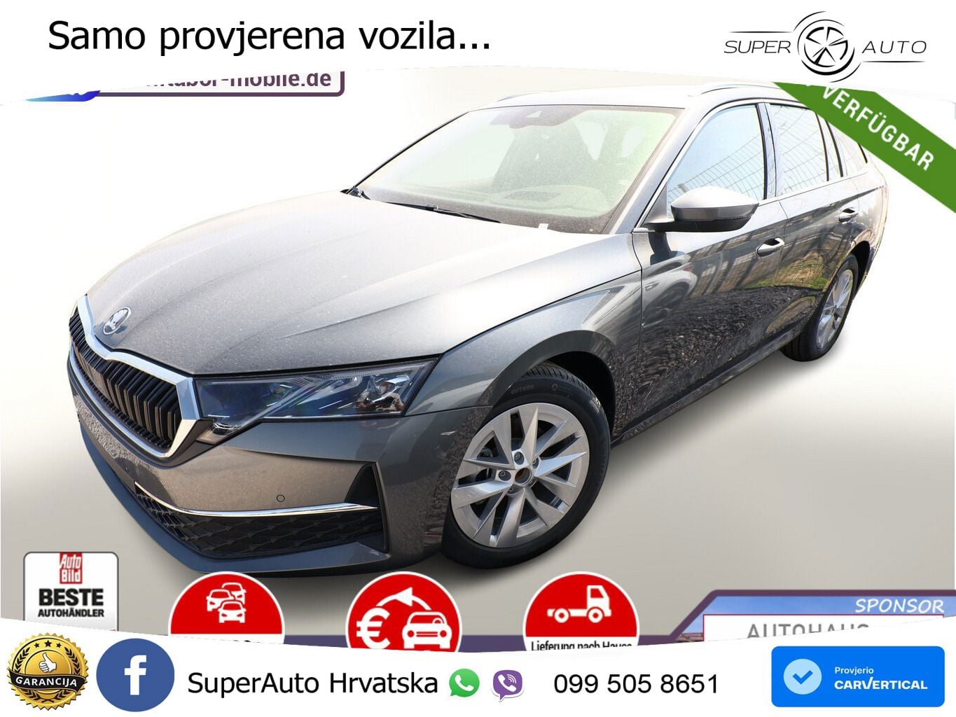 Škoda Octavia Combi 1.5 TSI (150 KS) DSG MATRIX+GR SJED+KAM
