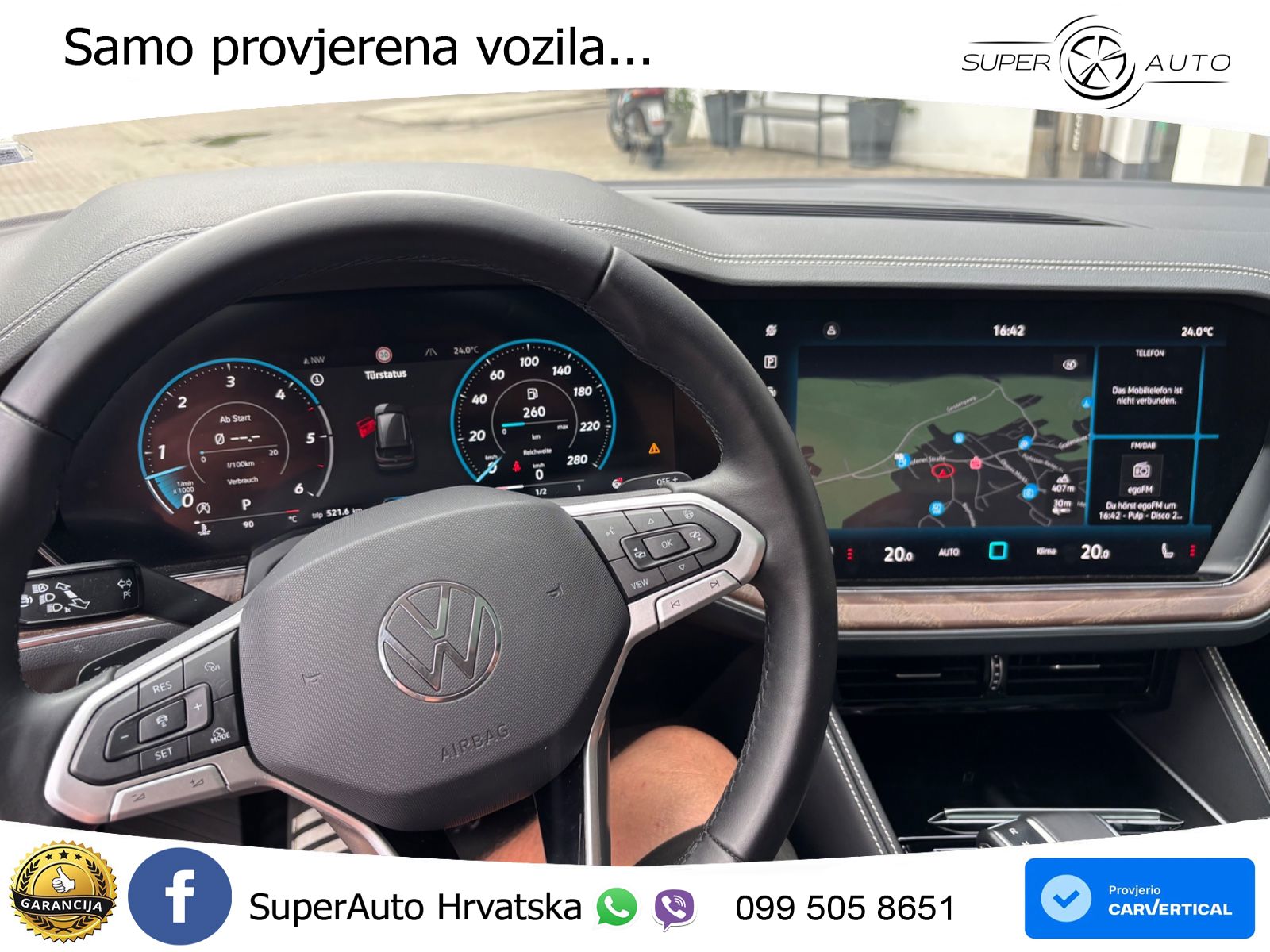 Volkswagen Touareg 3.0 V6 TDI (231 KS) 4MOTION Tiptronic ZRAČNI+ACC+GR SJED+KAM+PANO
