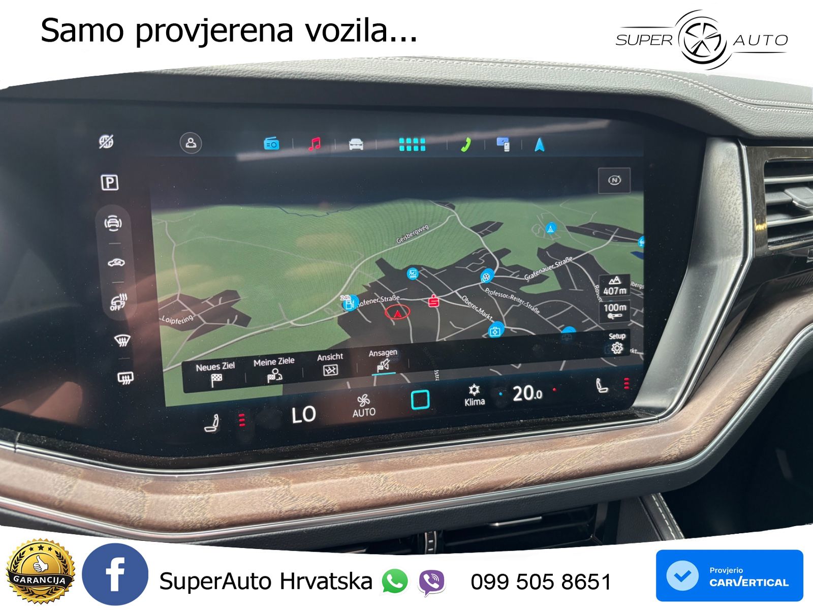 Volkswagen Touareg 3.0 V6 TDI (231 KS) 4MOTION Tiptronic ZRAČNI+ACC+GR SJED+KAM+PANO