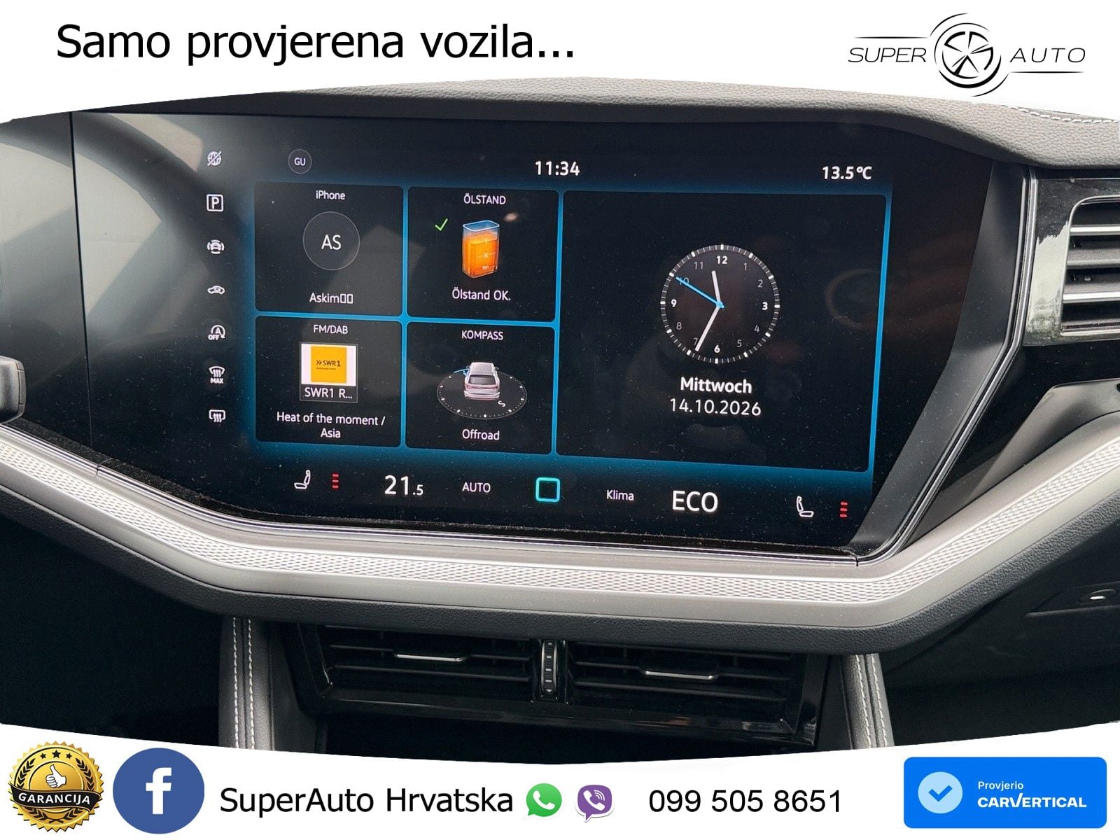 Volkswagen Touareg 3.0 V6 TDI (231 KS) 4MOTION Tiptronic LED+GR SJED+ACC