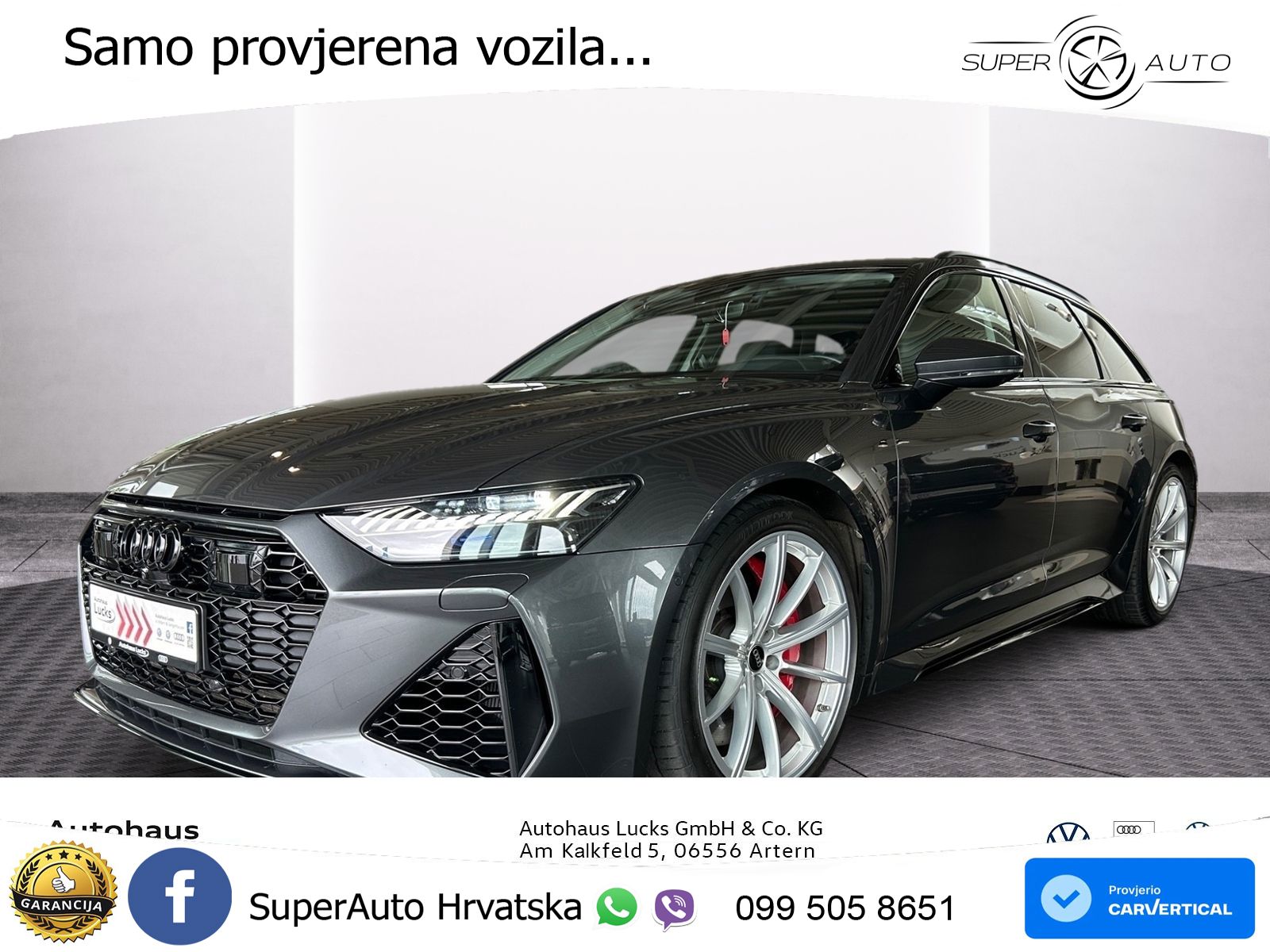 Audi RS6 Avant 4.0 TFSI V8 (600 KS) quattro Tiptronic LED+GR SJED+ACC