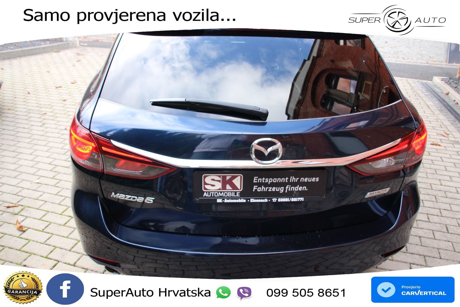 Mazda 6 Sport Combi 2.2 SKYACTIV-D (184 KS) SKYACTIV-Drive LED+GR SJED+ACC