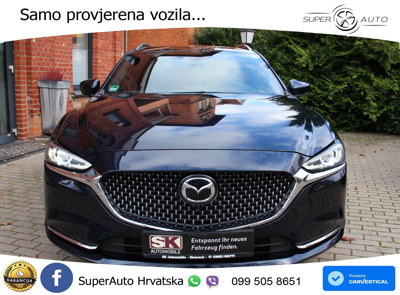 Mazda 6 Sport Combi 2.2 SKYACTIV-D (184 KS) SKYACTIV-Drive LED+GR SJED+ACC